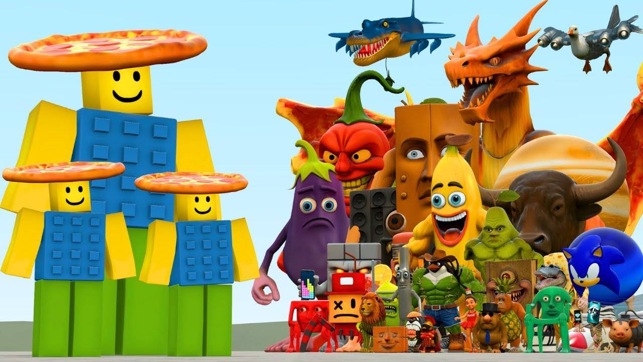 100 Мемов Roblox Noobini Pizzanini Army Brainrot Против Всех Итальянских Brainrot смотреть онлайн