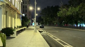 Ночная жизнь в России 🌙 Прогулка по улицам Москвы после захода солнца