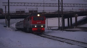 Тепловоз ТЭП70БС-260 с поездом "Калина красная"