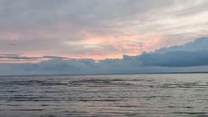 Закат на Финском заливе пляж Дубки