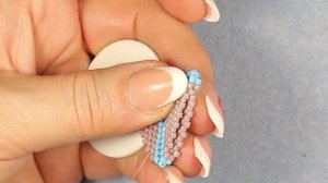 💚Шикарное колье из бисера " Calipso" в технике пейоточный стежок 🪡