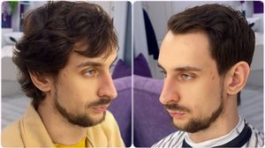 Как подстричь мужскую стрижку ножницами