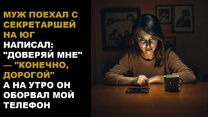 «Доверяй мне», — писал муж из Сочи, а утром пришло сообщение: «За что?» | Аудиорассказ