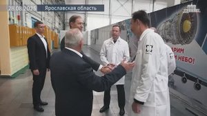 Денис Мантуров ознакомился с ходом подготовки к серийному производству двигателя ПД-8, 28 августа