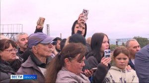 Торжественное открытие путепровода, соединяющего станцию Батарейная с основной частью Иркутска