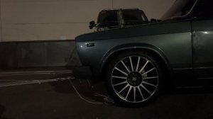 РС тащит ВАЗ 2107. Репетиция к Дню города Тула