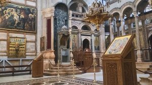 Я зажгла нашу Благодарственную свечу августа от Благодатного Огня в Кафоликоне Храма Гроба Господня