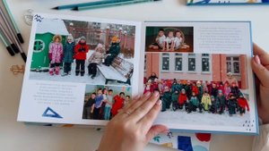 Выпускные книги для детского сайта. Дизайн АКВАРЕЛЬ