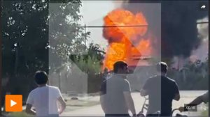Мощный взрыв прогремел на заправке в Дагестане