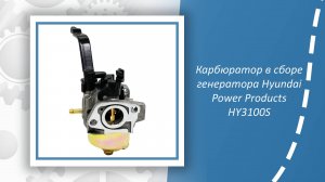 Карбюратор в сборе генератора Hyundai Power Products HY3100S