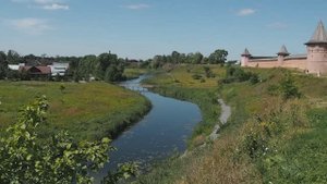 Суздаль - вид возле Спасо-Ефимиева монастыря.