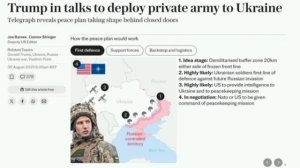 ‼️🇺🇦🇺🇸После объявления перемирия в Украине могут быть размещены американские ЧВК, -  The Telegra