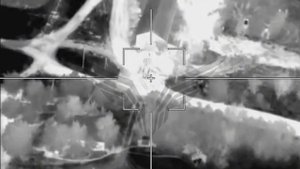 Донбасс. Расчет «Ланцета» из состава «Рубикона» вблизи н.п. Лозовое поразил САУ AS-90 ВСУ