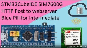 58. STM32CubeIDE HTTP Post to web server. SIM7600 with STM32F103C8T6