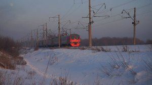 Электропоезд ЭД9М-0056. Наконец-то вышла с КР!