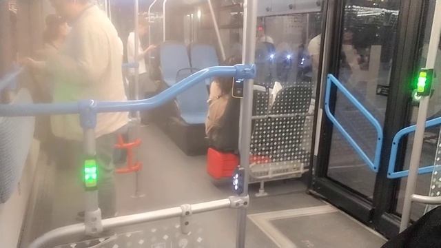 Поездка На Электробусе М6 ДангауэровкаНоводевичье КладбищеСтадион Лужники Москва 30.08.2025