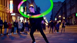 20250830_1117_Neon Hoop Street Performance_simple_compose_01k3x0ta3sff3aw4erqjxmd09h