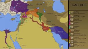 Подвижная карта Древнего Востока на каждый год с указанием правителей государств (3500-513 до н.э.)