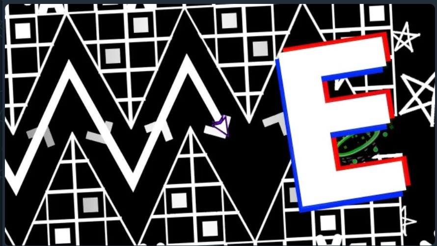 Уровень "Rush E" от ValkyrieM / Geometry Dash смотреть онлайн