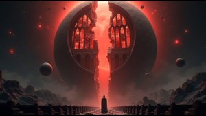 Cathedral Moon 🌙2-Hour Cosmic Horror Ambience ｜ Fractured Stained-Glass Void