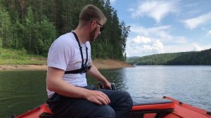 Моя лодка! ;) Солар 350 и Tohatsu 9.8 ! тест скорость