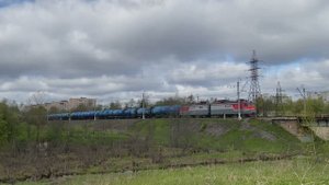 Электровоз ВЛ10-1822, перегон Сапёрная - Пелла