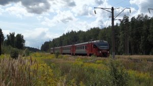 Электропоезд ЭП3Д-0042 Нижний Новгород - Киров на перегоне Толоконцево - Киселиха
