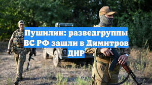 Пушилин: разведгруппы ВС РФ зашли в Димитров ДНР