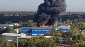 В Балашихе произошел крупный пожар на складе