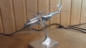 Модель вертолета Ми-6 из дерева #вертолет #ми6 #авиамоделизм