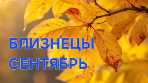 БЛИЗНЕЦЫ. ТАРО ПРОГНОЗ НА СЕНТЯБРЬ