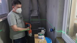 Балкон в стиле лофт: монтаж подрозетника клей-цементом⚡️