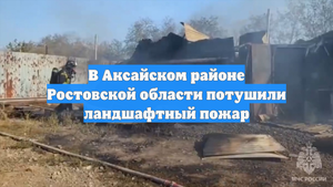 В Аксайском районе Ростовской области потушили ландшафтный пожар
