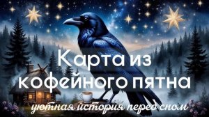 Карта из кофейного пятна - уютная история перед сном