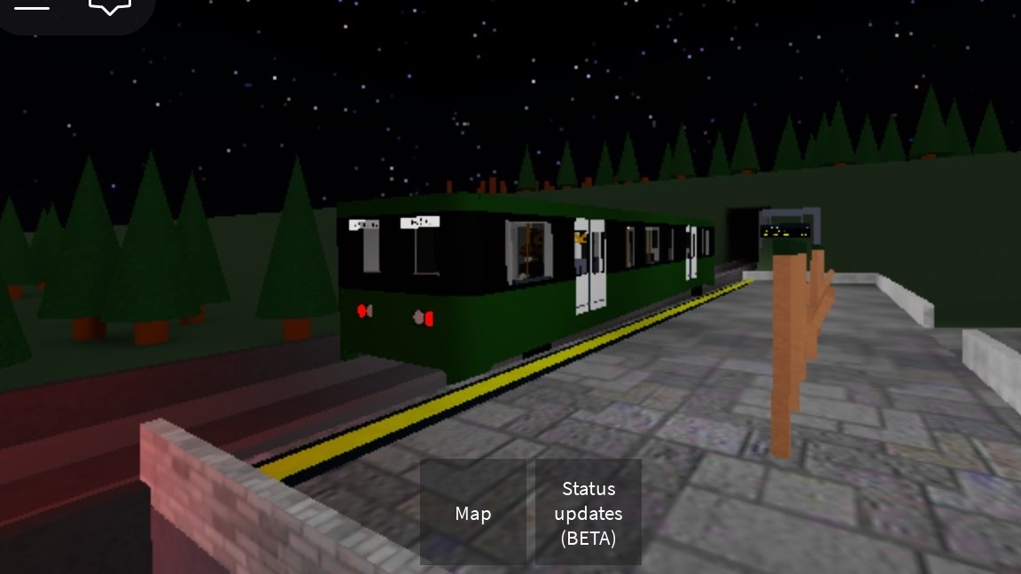Angulan Automatic Subway Transport - Dark Green Line