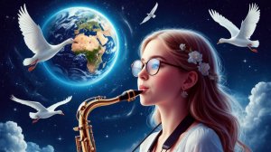 Тест Yamaha DGX-670WH. Voice: саксофон. "Ночной сон о белых лебедях" (отрывок). 1 месяц учебы.