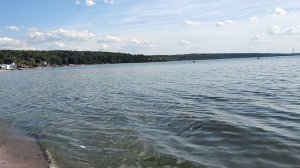 Обское море 🌊, 30 августа: это какие-то другие утки! Тёплый пляж, но людей не много. Ob sea: ducks