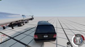 Какая машина остановит автопоезд-монстр?! 2 вагона безумия! Эксперименты beam ng drive