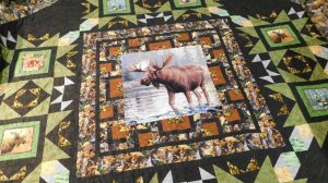 Лосиный остров лоскутное покрывало/одеяло