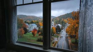 Осенний Шум Дождя за Окном в Городе | Звуки Дождя с Грозой