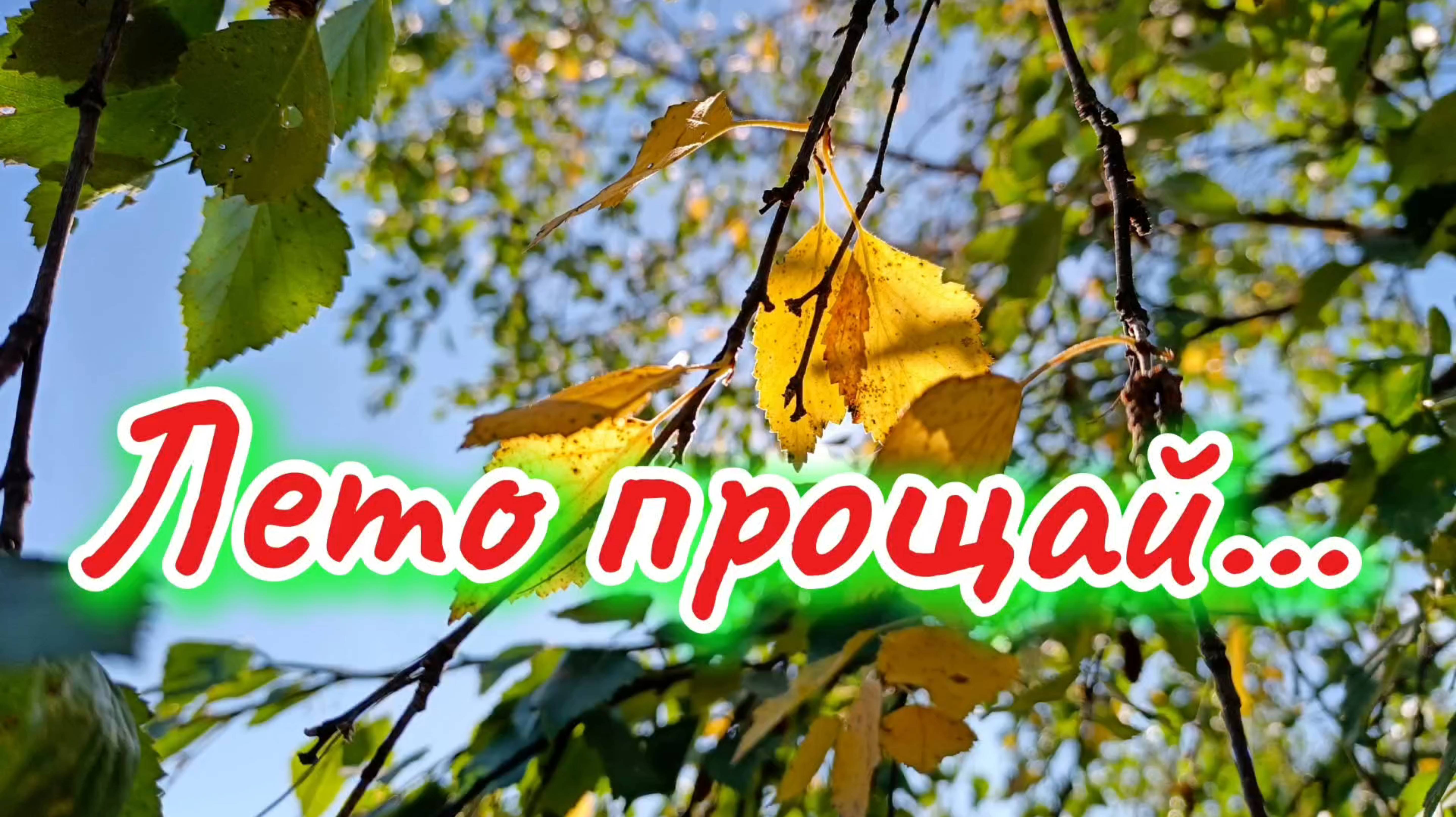 Красивая песня ЛЕТО ПРОЩАЙ! С последним днём лета.