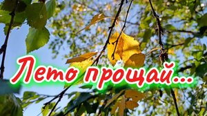 Красивая песня ЛЕТО ПРОЩАЙ! С последним днём лета.