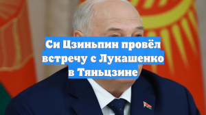 Си Цзиньпин провёл встречу с Лукашенко в Тяньцзине