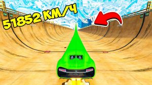 СПУСК БЕЗ ТОРМОЗОВ НА САМОМ ДЛИННОМ ЛИМУЗИНЕ BUGATTI ПО ТРАМПЛИНУ В ГТА 5