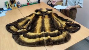 Видео № 788. 1467 - Перешив цветной норки - спрямление силуэта, удлинение. Казань - 01