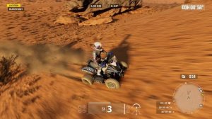 Quad Yamaha raptor 700 in Dakar Desert Rally. Del Amo Motorsports. Yamaha rally team.