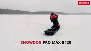 Жёсткий слуд! Испытания в Карелии： мотобуксировщик Snowdog Long Track
