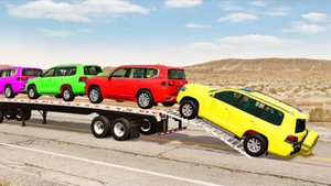 Грузовик Маккуин - дыры против автомобиля BeamNG.Drive