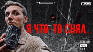 СНЯЛ НЕЧТО НА ФОТОЛОВУШКУ В НОЧНОМ ЛЕСУ 😱