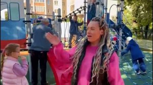 Новую современную игровую детскую площадку, площадью 200 м2, открыли для детей в Истре